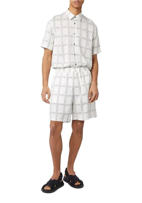 Camicia logo geometrico all over Emporio Armani EMPORIO ARMANI | Camicie | 3R1CQ7 1NWDZF1A1